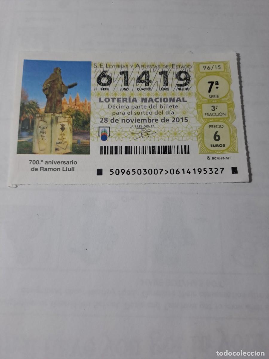National Spanish Lottery: Loteria Nacional 28 11 2015