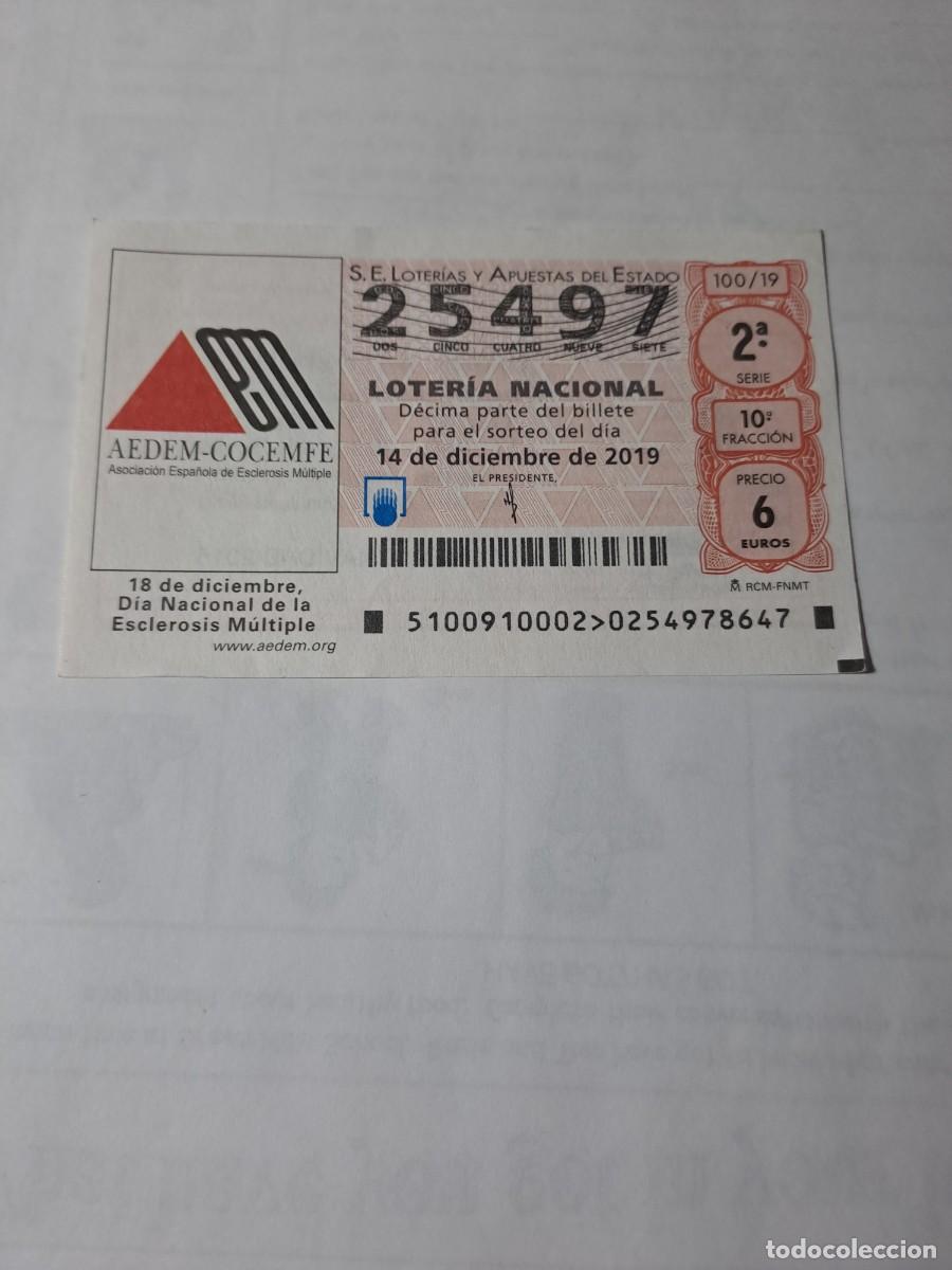 National Spanish Lottery: Loteria Nacional 14 12 2019