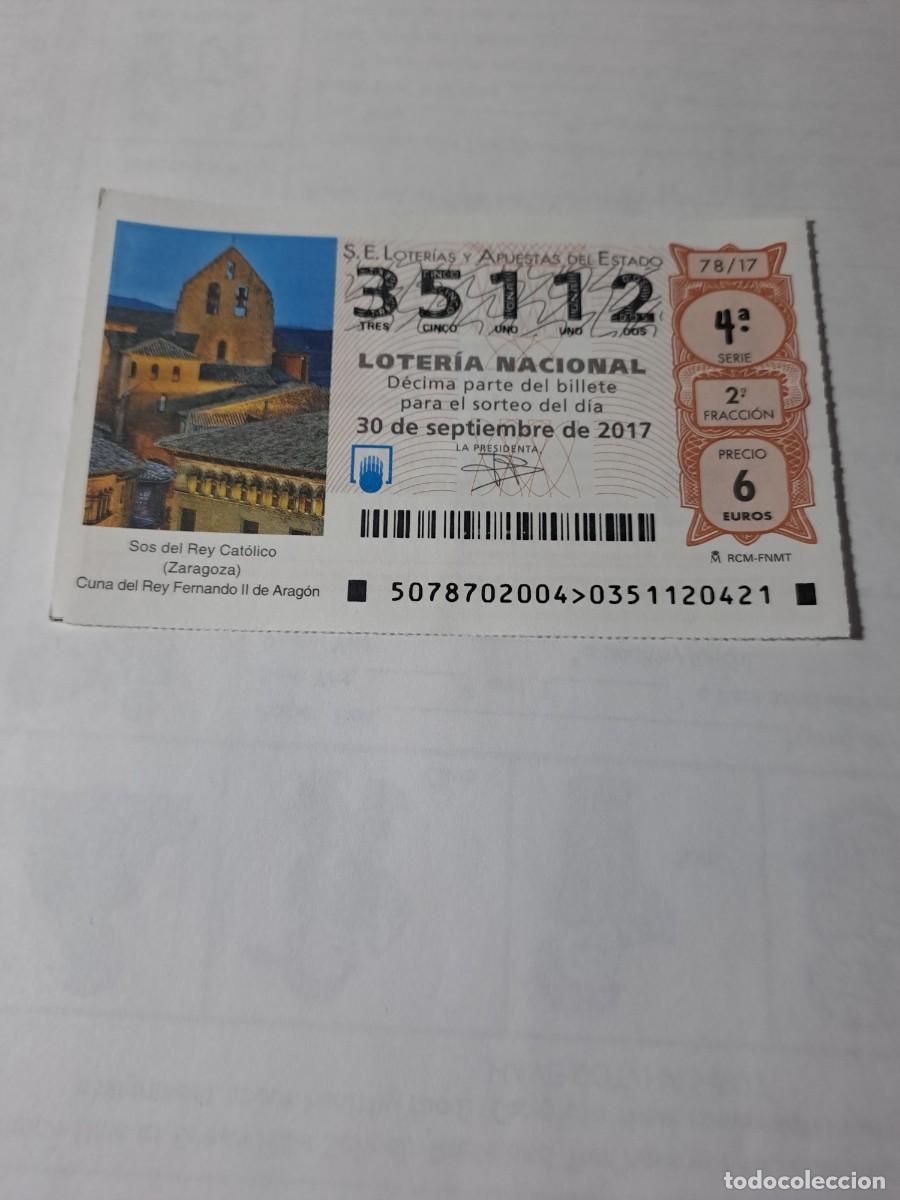 National Spanish Lottery: Loteria Nacional 30 09 2017