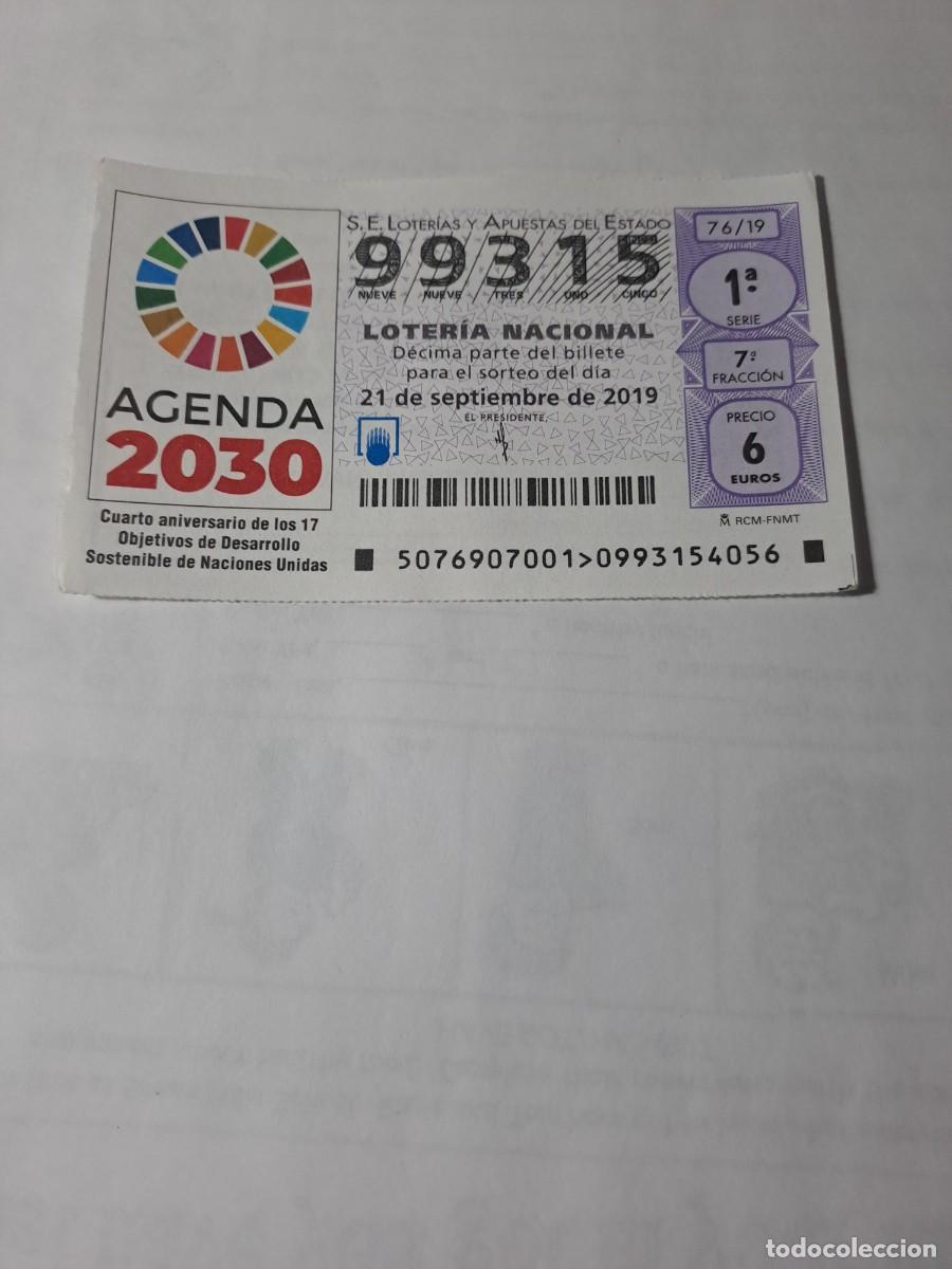 National Spanish Lottery: Loteria Nacional 21 09 2019