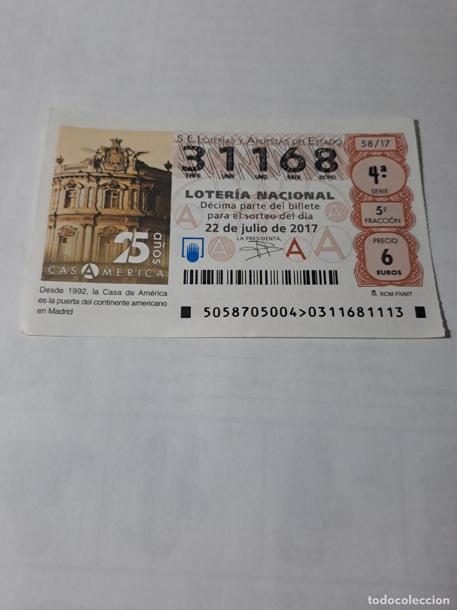 Loterie Nationale: Loteria Nacional 22 07 2017