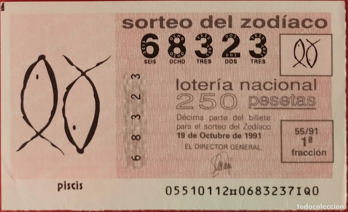 National Spanish Lottery: Loter&iacute;a del Zodiaco, sorteo 55/91 del 19 de octubre.