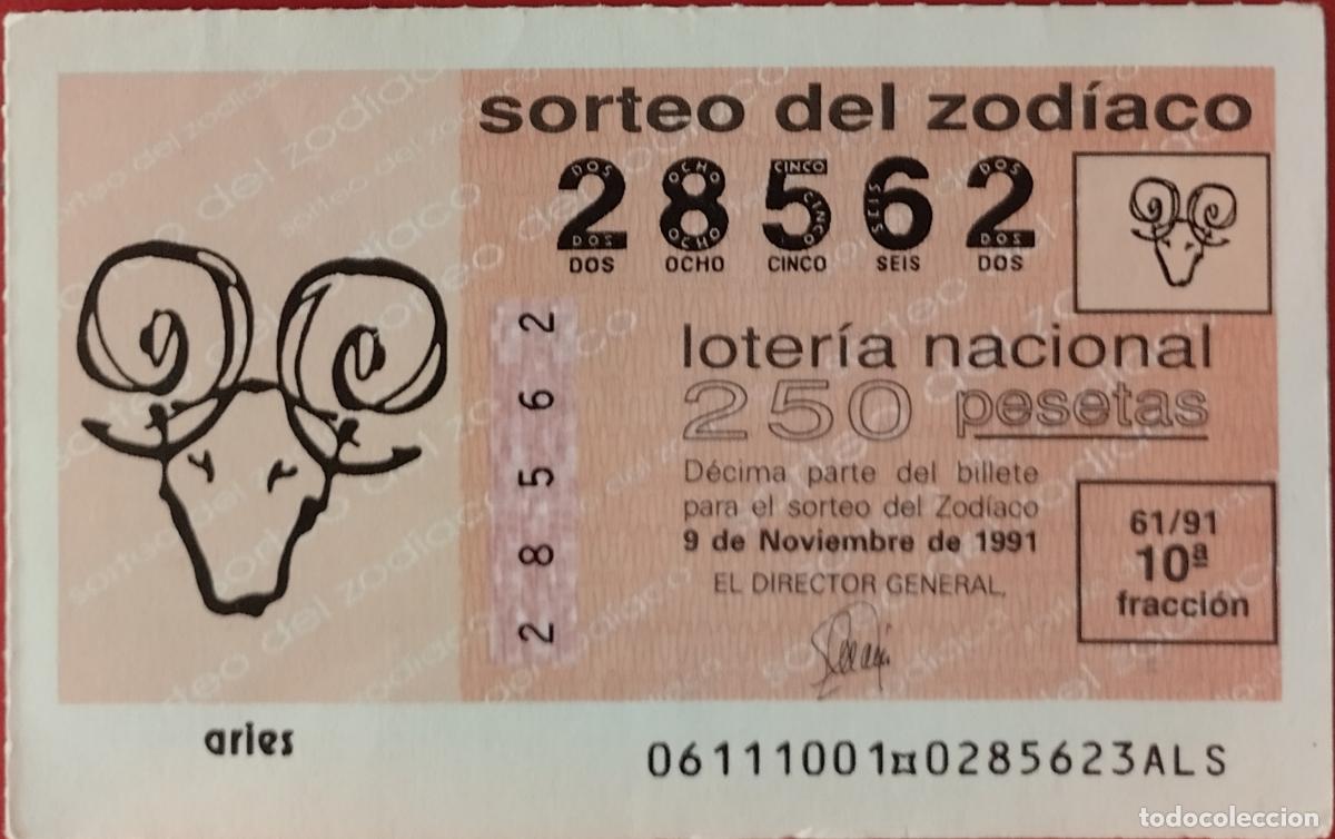 National Spanish Lottery: Loter&iacute;a del Zodiaco, sorteo 61/91 del 9 de noviembre.