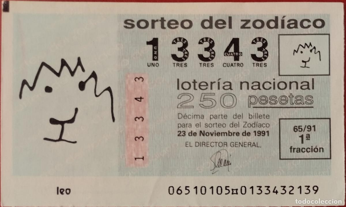 National Spanish Lottery: Loter&iacute;a del Zodiaco, sorteo 65/91 del 23 de noviembre.