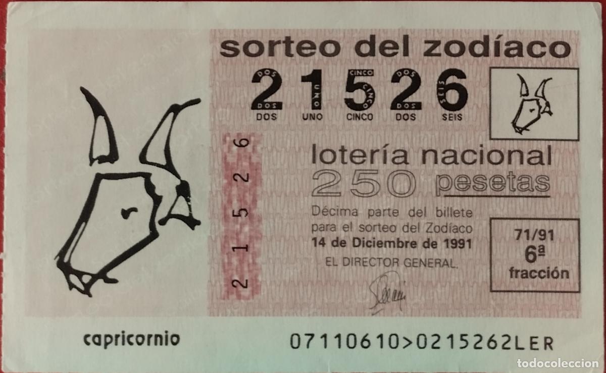National Spanish Lottery: Loter&iacute;a del Zodiaco, sorteo 71/91 del 14 de diciembre.