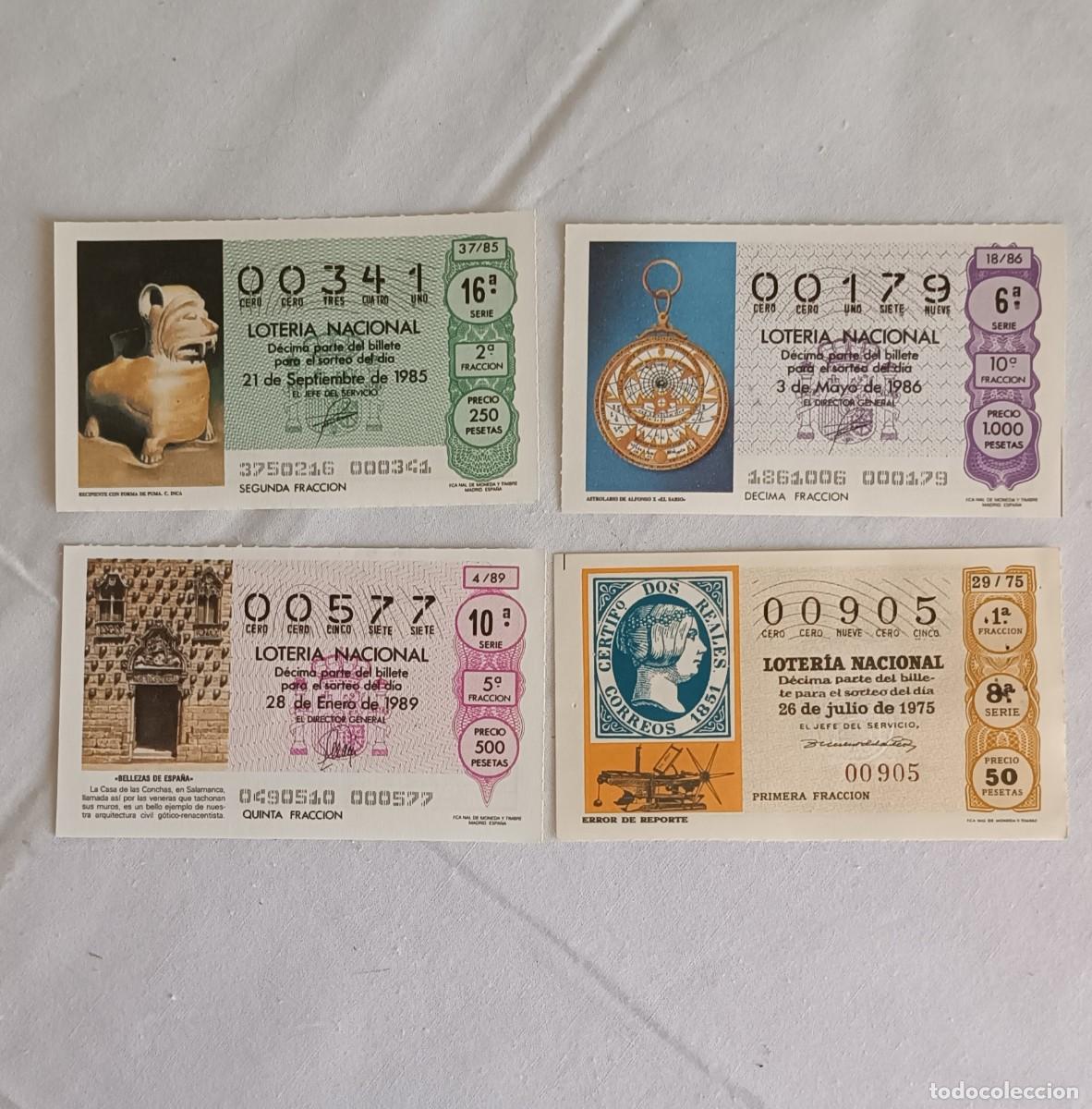 Lotaria Nacional: Billetes loter&iacute;a Nacional n&uacute;meros bajos