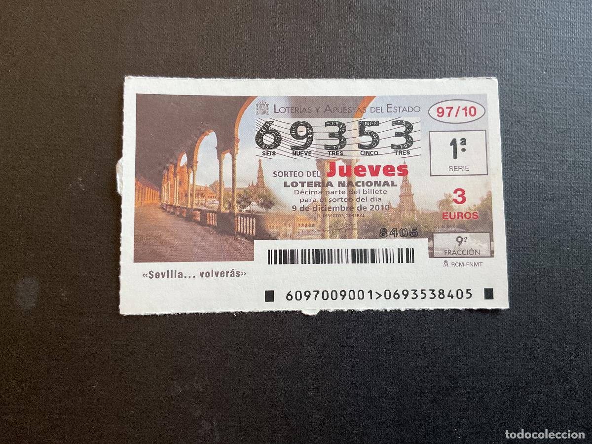 Loterie Nationale: DECIMO LOTERIA JUEVES N&ordm; 69353 SORTEO 97 A&Ntilde;O 2010