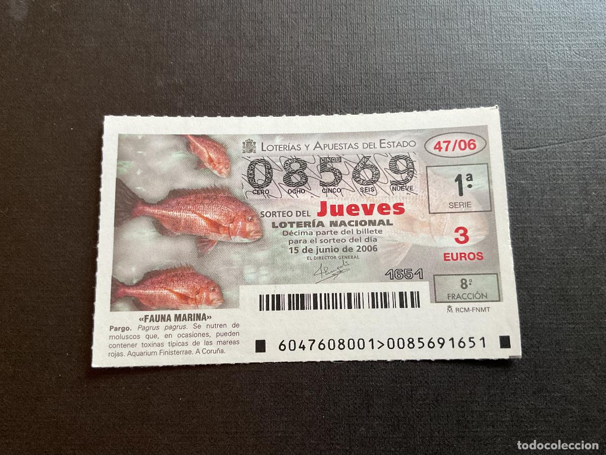 National Spanish Lottery: DECIMO LOTERIA JUEVES N&ordm; 08569 SORTEO 47 A&Ntilde;O 2006