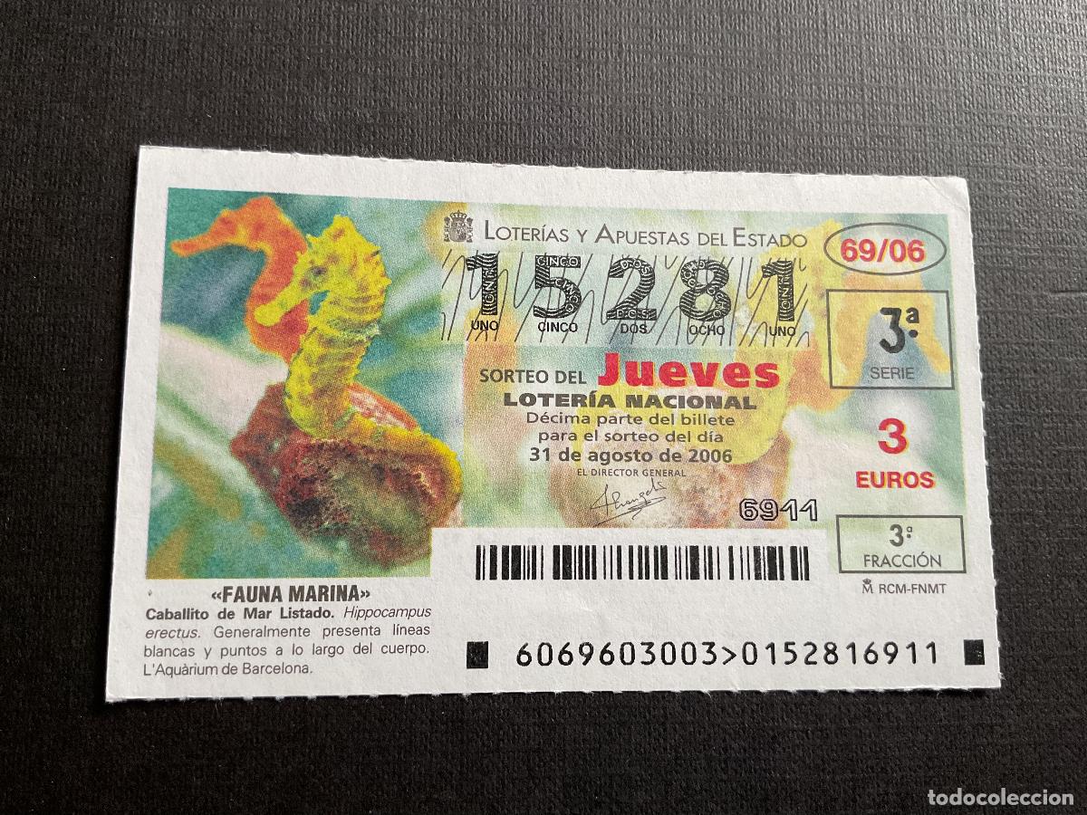 National Spanish Lottery: DECIMO LOTERIA JUEVES N&ordm; 15281 SORTEO 69 A&Ntilde;O 2006