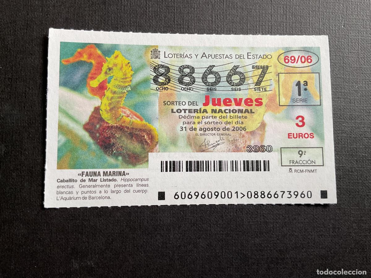 National Spanish Lottery: DECIMO LOTERIA JUEVES N&ordm; 88667 SORTEO 69 A&Ntilde;O 2006