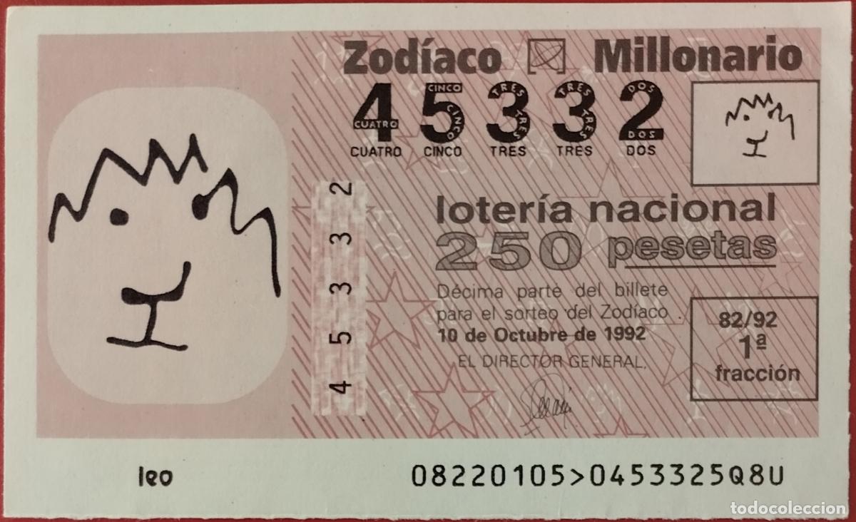 Lotaria Nacional: Loter&iacute;a del Zodiaco, sorteo 82/92 del 10 de octubre.