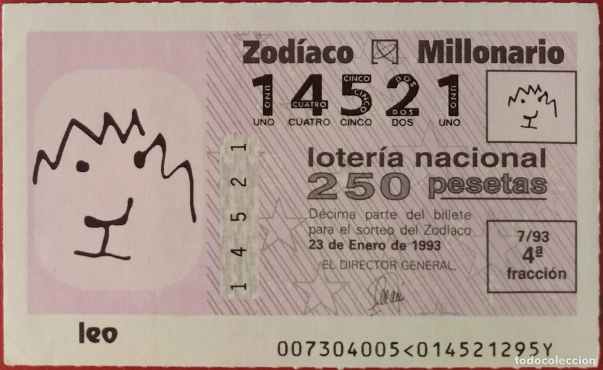 Lotaria Nacional: Loter&iacute;a del Zodiaco, sorteo 7/93 del 23 de enero.