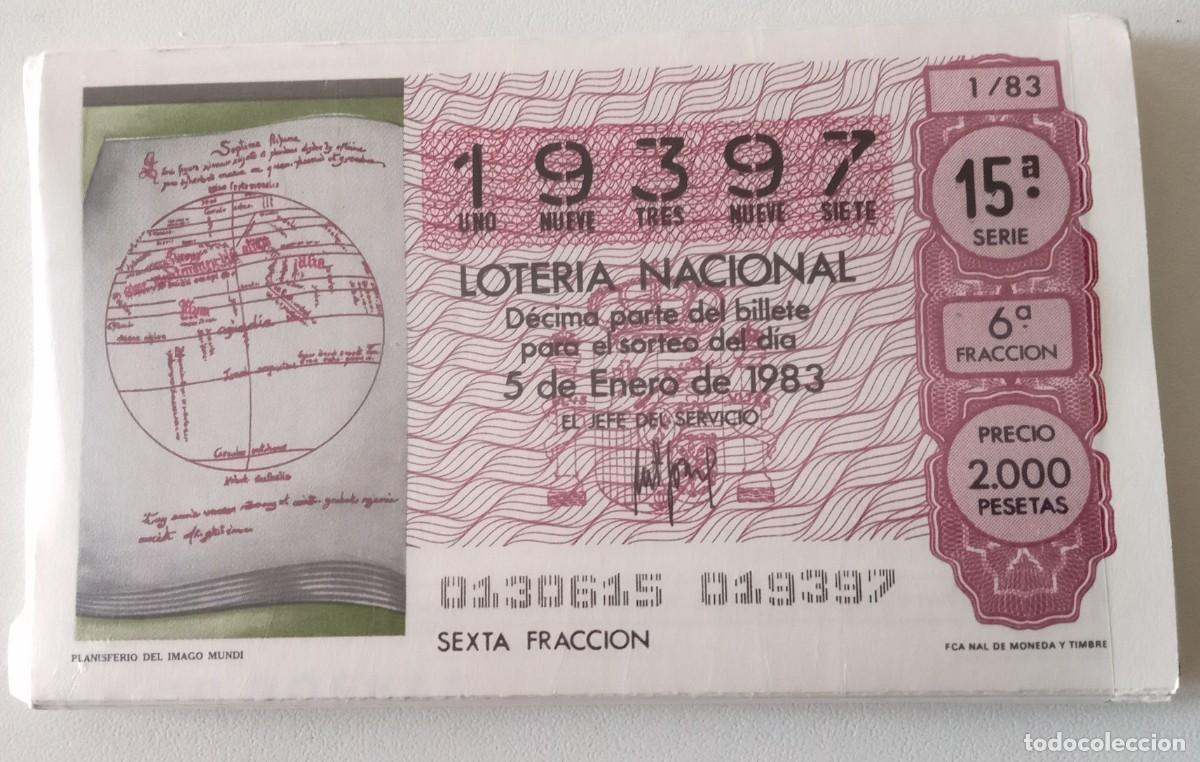 Nationale spanische Lotterie: LOCS2 COLECCION COMPLETA DE LOTERIA NACIONAL DE LOS SABADOS DE 1983
