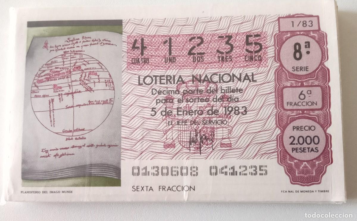 Nationale spanische Lotterie: LOCS2 COLECCION COMPLETA DE LOTERIA NACIONAL DE LOS SABADOS DE 1983
