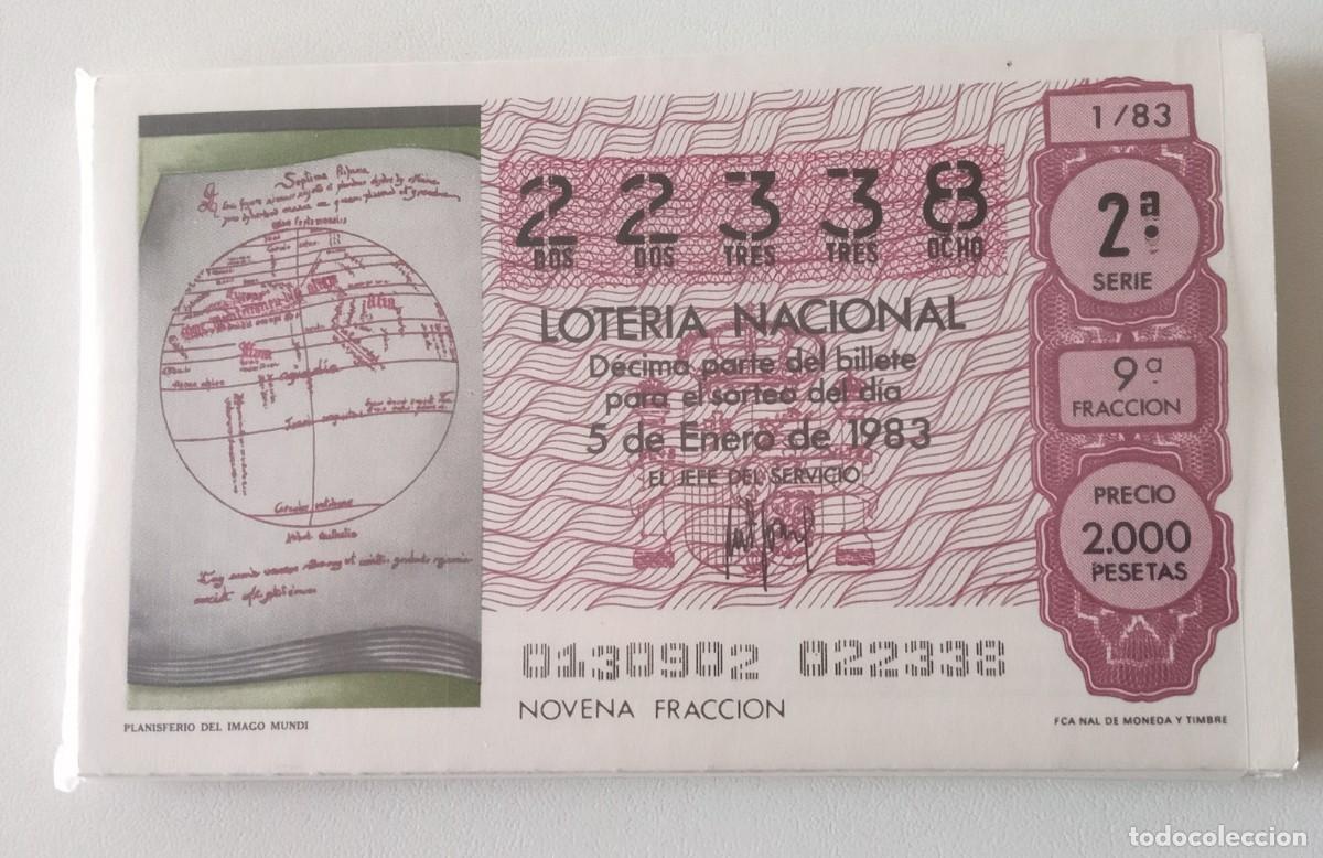 Nationale spanische Lotterie: LOCS2 COLECCION COMPLETA DE LOTERIA NACIONAL DE LOS SABADOS DE 1983