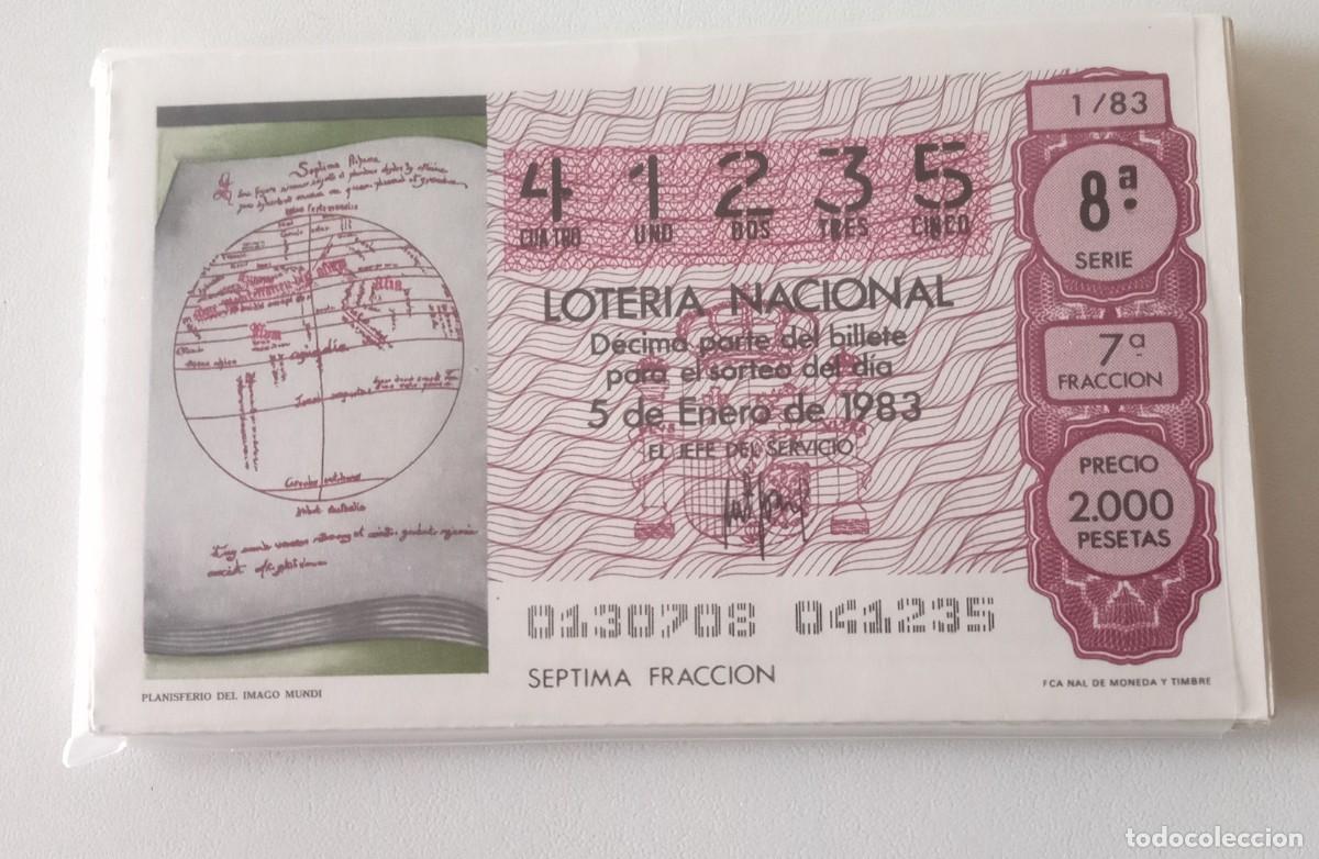 Nationale spanische Lotterie: LOCS2 COLECCION COMPLETA DE LOTERIA NACIONAL DE LOS SABADOS DE 1983