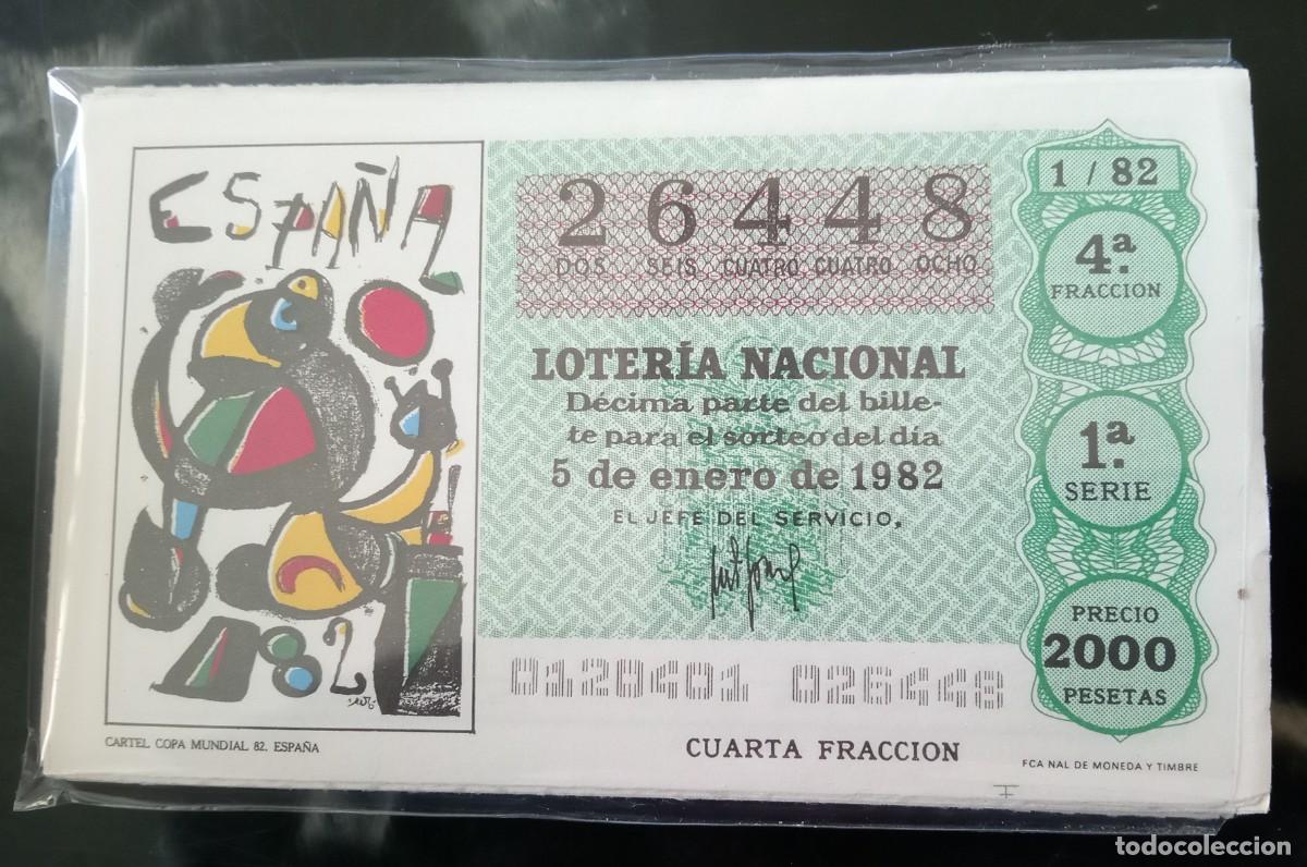 National Spanish Lottery: LOC2 COLECCION COMPLETA DE LOTERIA DEL AO 1982