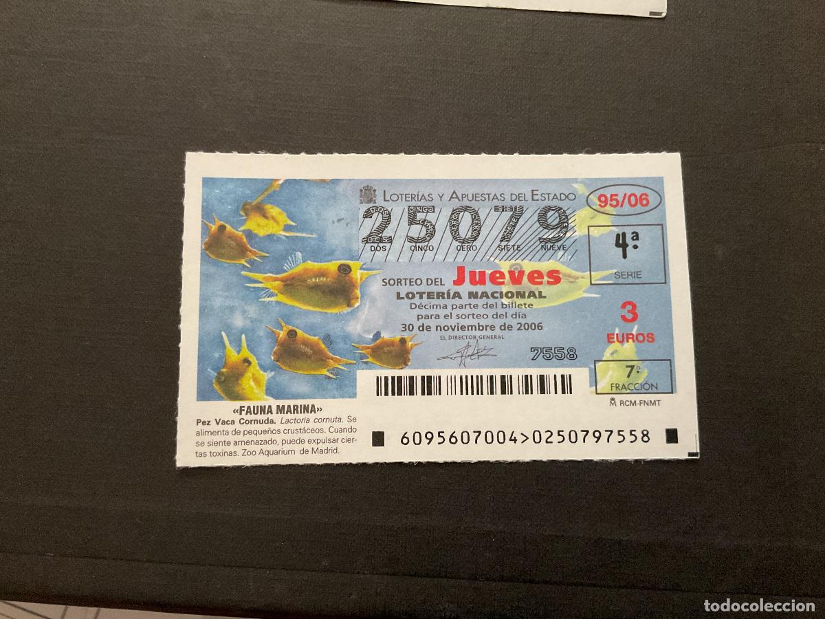 National Spanish Lottery: DECIMO LOTERIA JUEVES N&ordm; 25079 SORTEO 95 A&Ntilde;O 2006
