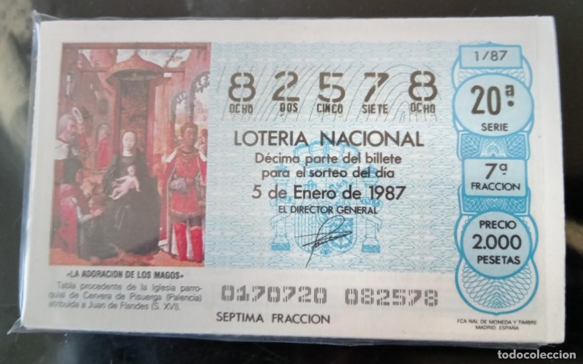 National Spanish Lottery: LOCS2 COLECCION COMPLETA DE LOTERIA NACIONAL DE LOS SABADOS DE 1987