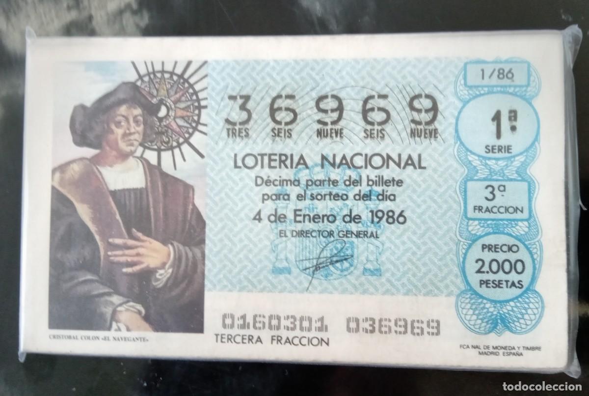 National Spanish Lottery: LOCS2 COLECCION COMPLETA DE LOTERIA NACIONAL DE LOS SABADOS DE 1986
