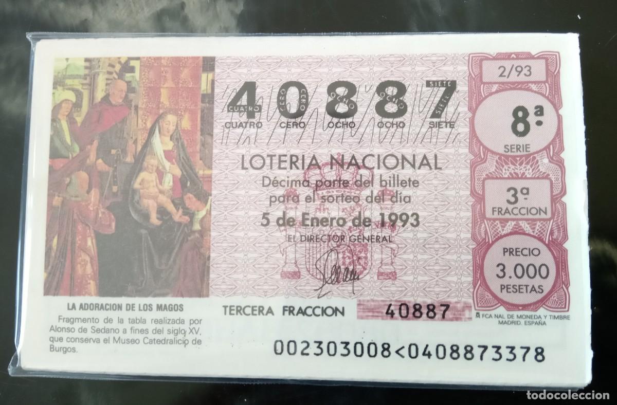 National Spanish Lottery: LOCS2 COLECCION COMPLETA DE LOTERIA NACIONAL DE LOS SABADOS DE 1993