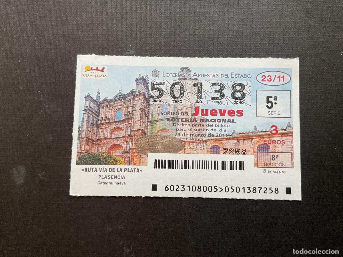 Nationale spanische Lotterie: DECIMO LOTERIA JUEVES N&ordm; 50138 SORTEO 23 A&Ntilde;O 2011