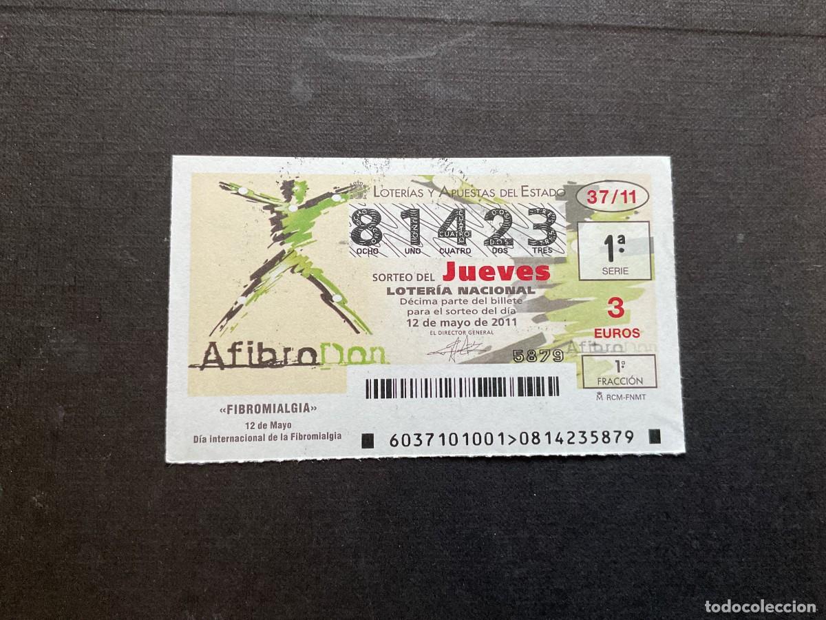 Nationale spanische Lotterie: DECIMO LOTERIA JUEVES N&ordm; 81423 SORTEO 37 A&Ntilde;O 2011