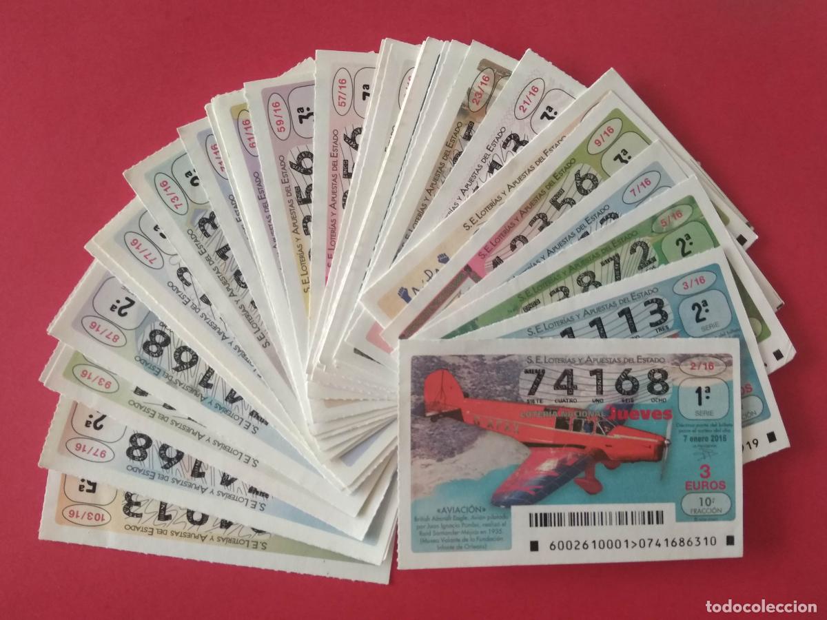 National Spanish Lottery: LOTERIA NACIONAL DE LOS JUEVES A&Ntilde;O 2016 COMPLETO