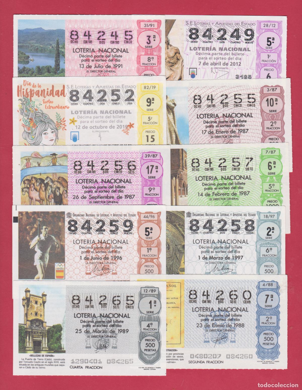 National Spanish Lottery: LOTERIA DIEZ DECIMOS NUMEROS ALTOS