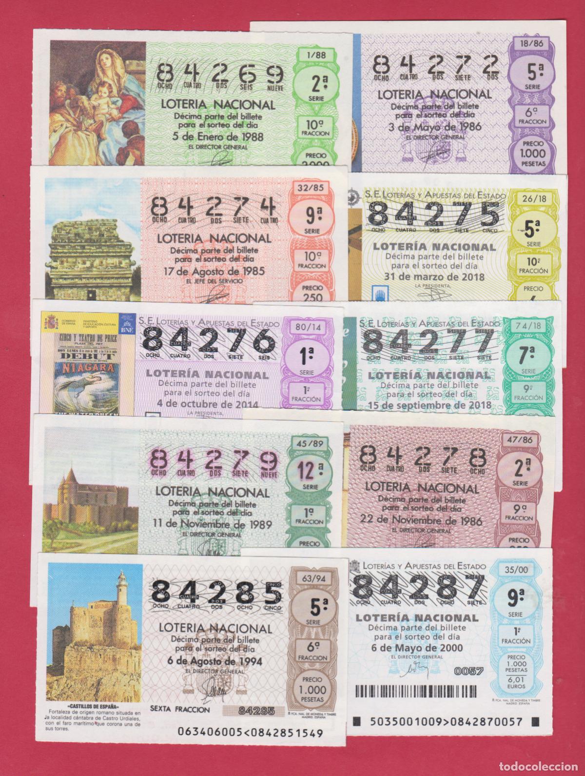 National Spanish Lottery: LOTERIA DIEZ DECIMOS NUMEROS ALTOS
