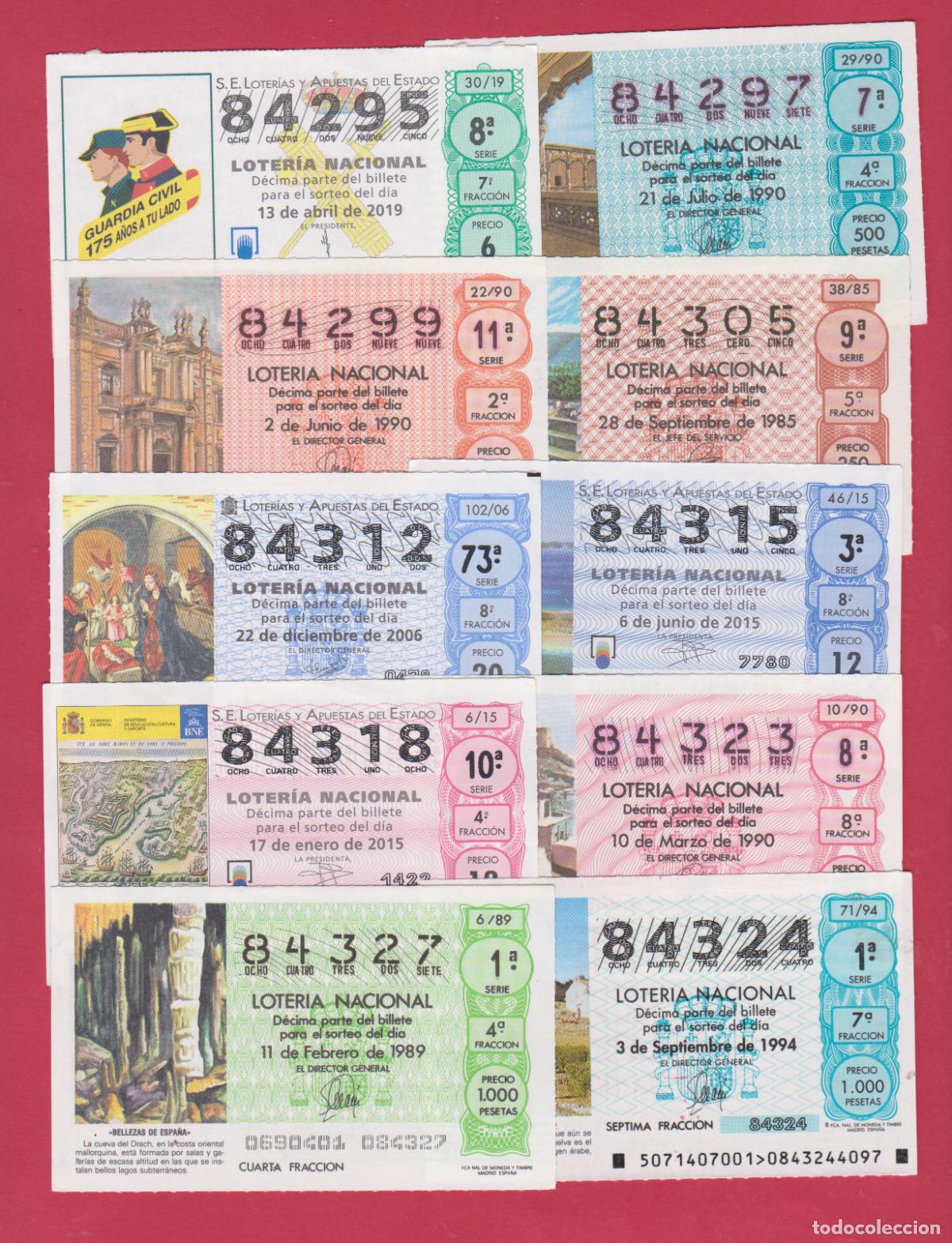 National Spanish Lottery: LOTERIA DIEZ DECIMOS NUMEROS ALTOS