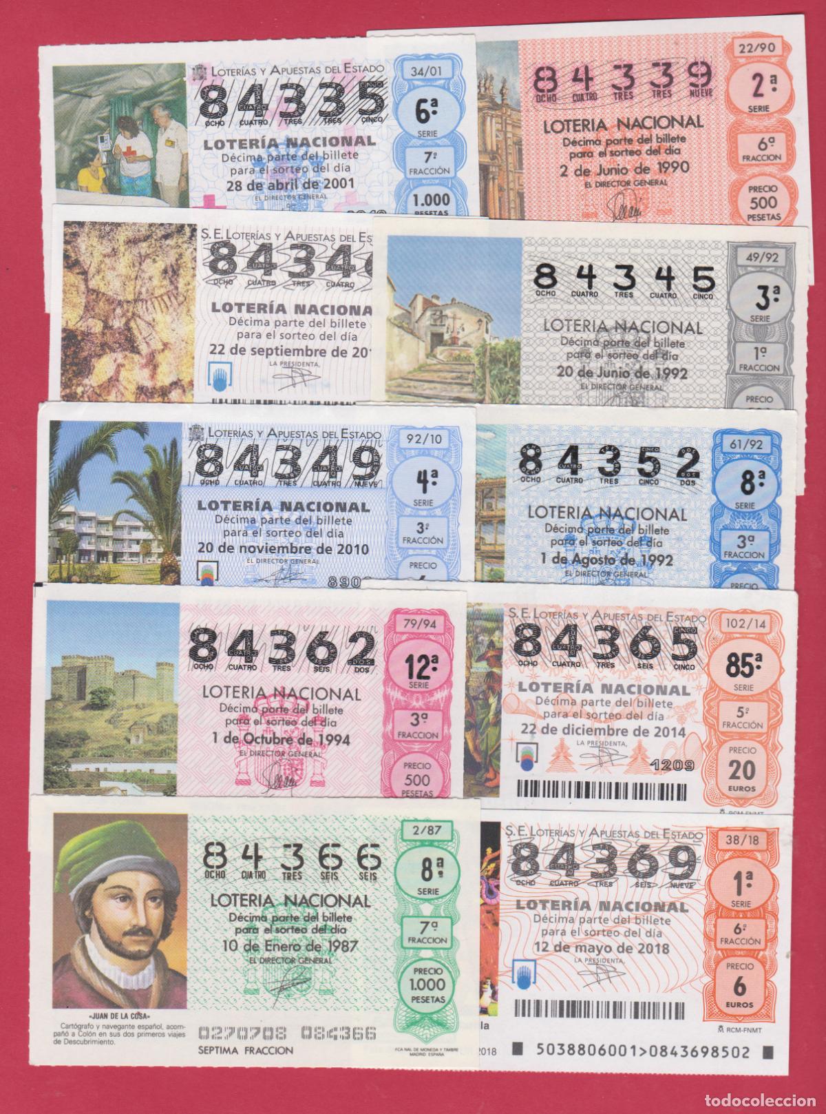 National Spanish Lottery: LOTERIA DIEZ DECIMOS NUMEROS ALTOS