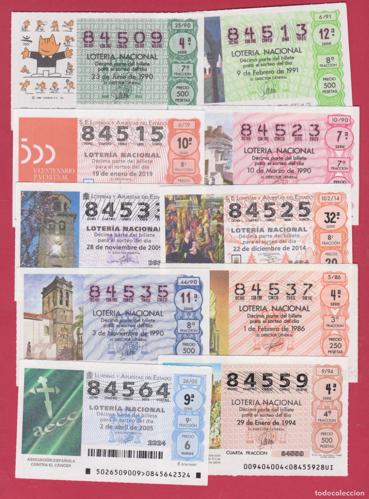 National Spanish Lottery: LOTERIA DIEZ DECIMOS NUMEROS ALTOS