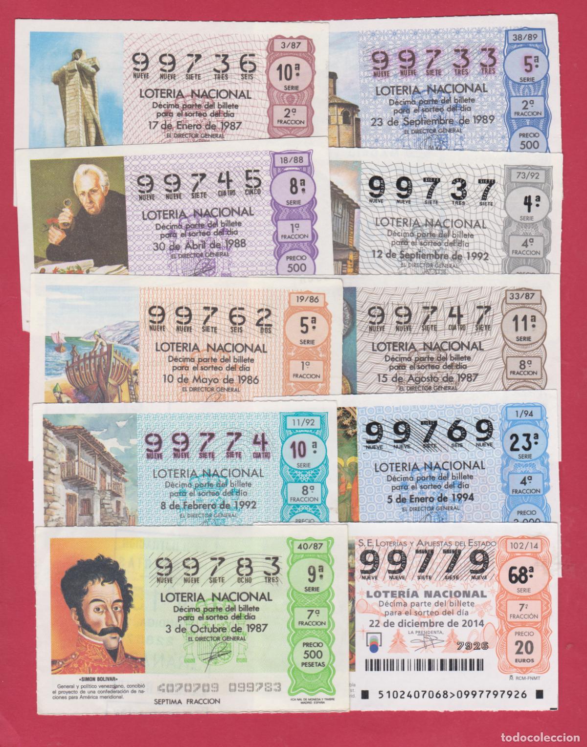 National Spanish Lottery: LOTERIA DIEZ DECIMOS NUMEROS ALTOS