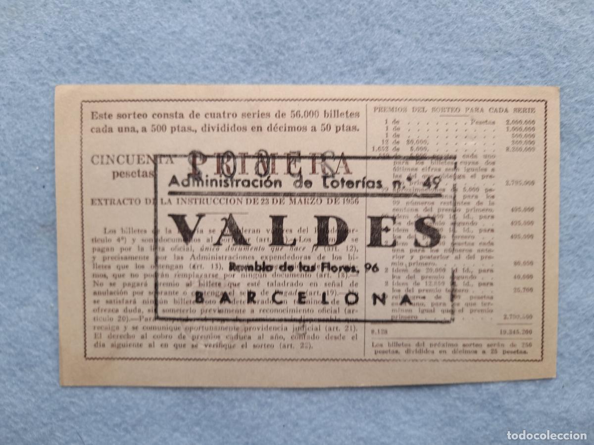 Loter&iacute;a nacional: D&eacute;cimo. Sorteo n&ordm; 34 del a&ntilde;o 1963. - Foto 2