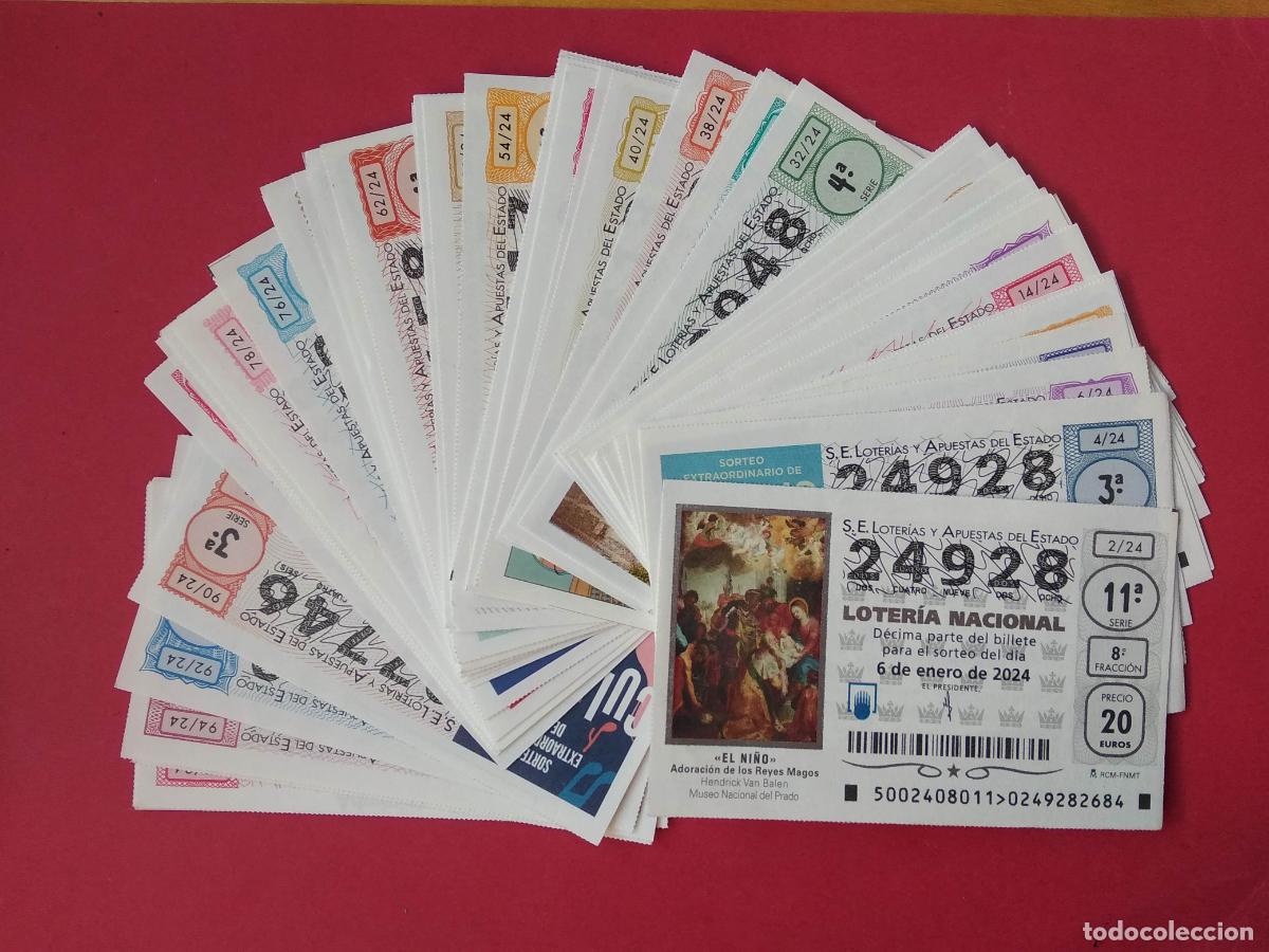 Lotaria Nacional: LOTERIA NACIONAL A&Ntilde;O 2024 COMPLETO DE LOS SABADOS