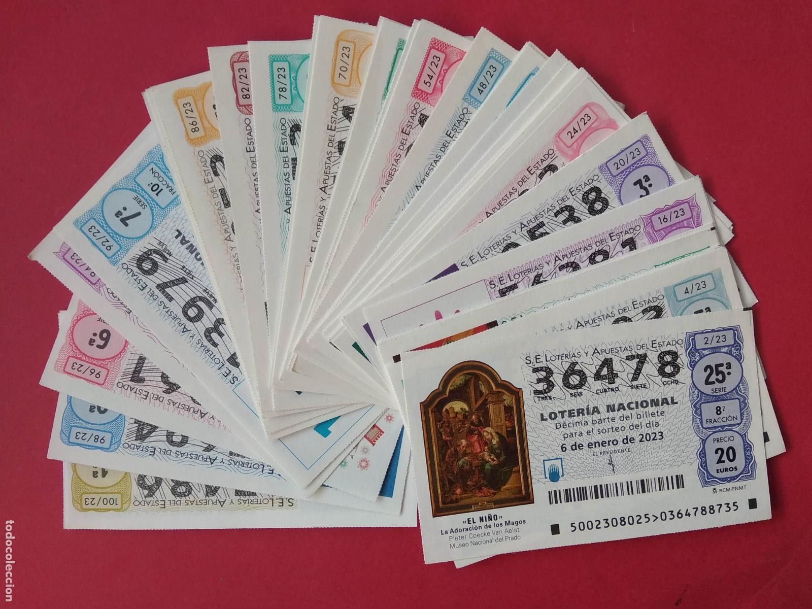 Lotaria Nacional: LOTERIA NACIONAL A&Ntilde;O 2023 COMPLETO DE LOS SABADOS