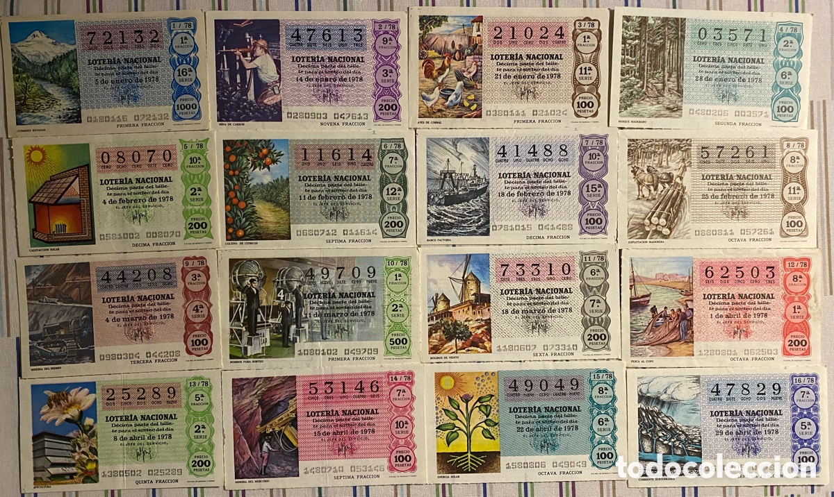 Lotaria Nacional: Loter&iacute;a nacional 1978