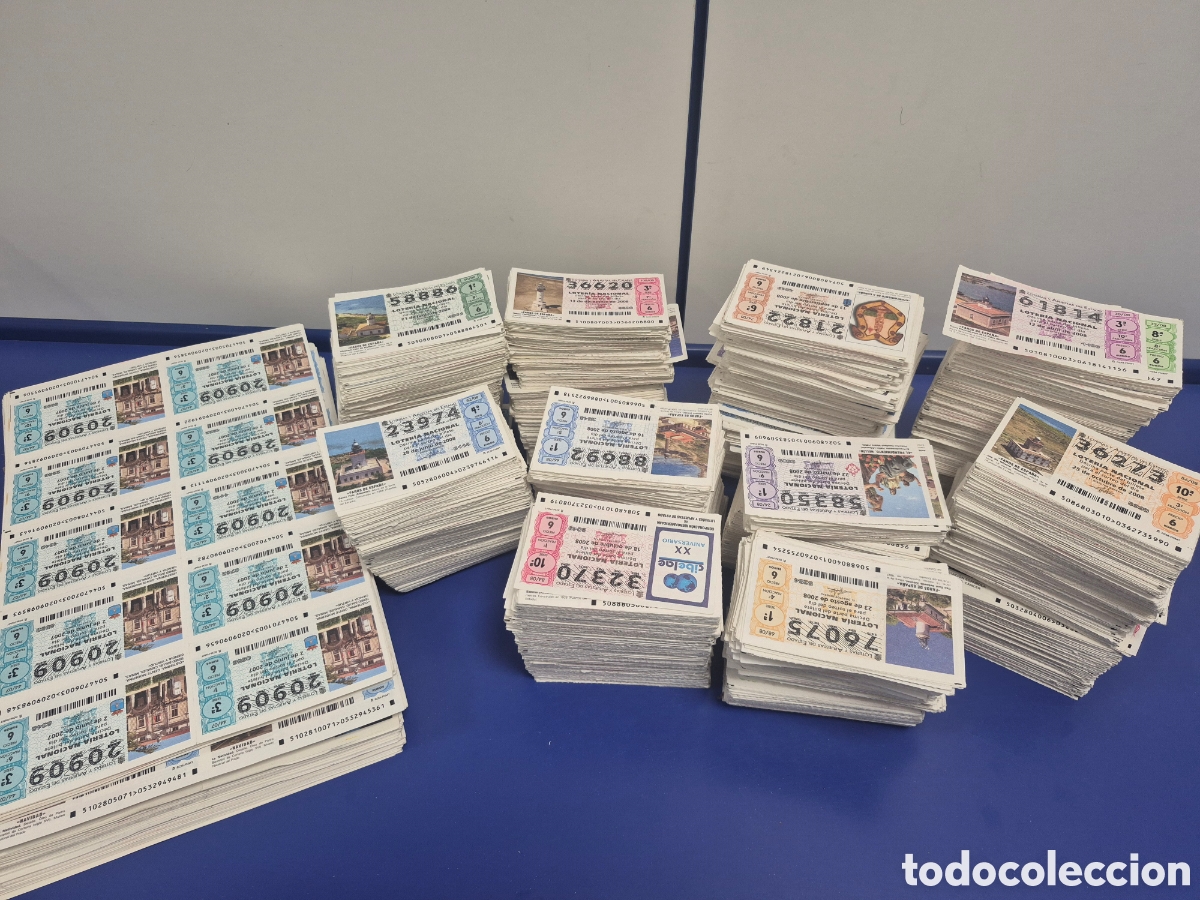 Loter&iacute;a Nacional: LOTERIA NACIONAL GRAN LOTE EN BILLETES Y SUELTOS A&Ntilde;OS 2007 Y 2008