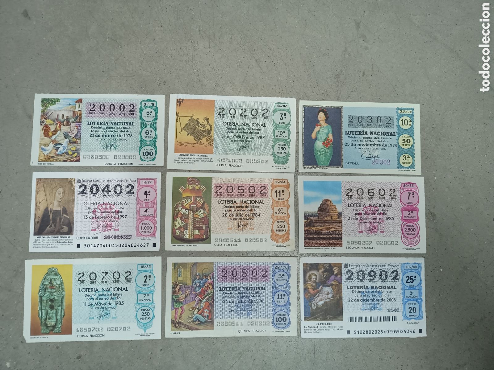 National Spanish Lottery: N&Uacute;MEROS CAPIC&Uacute;AS - 20002 A 20902 - PRECIO POR UNIDAD - ME QUEDAN LOS DE LA FOTOGRAF&Iacute;A