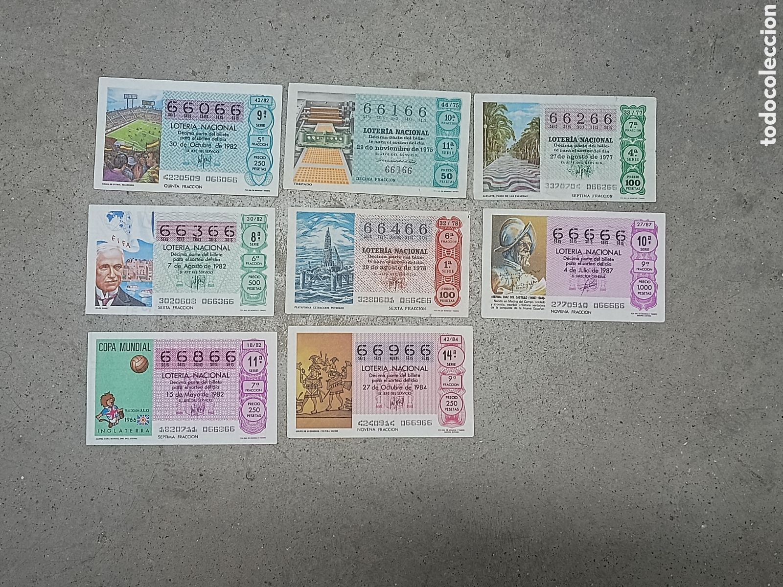 Loterie Nationale: N&Uacute;MEROS CAPIC&Uacute;AS - 66066 A 66966 - PRECIO POR UNIDAD - ME QUEDAN LOS DE LA FOTOGRAF&Iacute;A