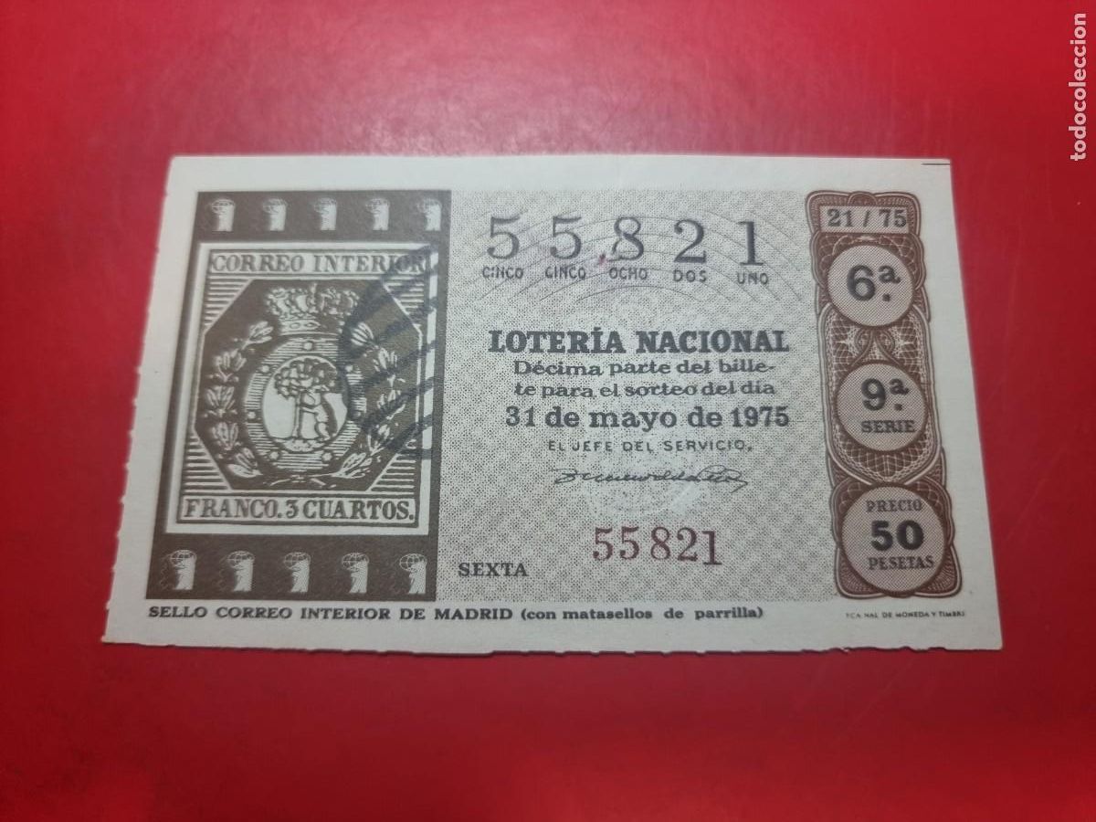 Loterie Nationale: DECIMO LOTERIA NACIONAL 21/75