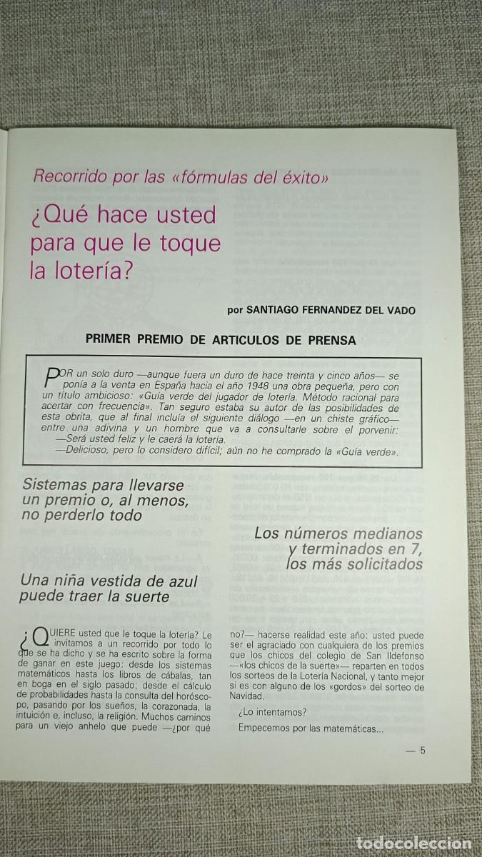 Loter&iacute;a nacional: Programa Sorteos Loter&iacute;a Nacional (1984) - Foto 4