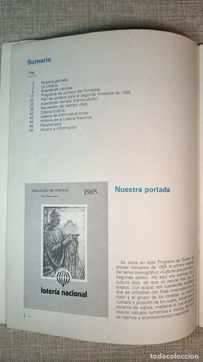 Loter&iacute;a nacional: Programa Sorteos Loter&iacute;a Nacional (1985) - Foto 3