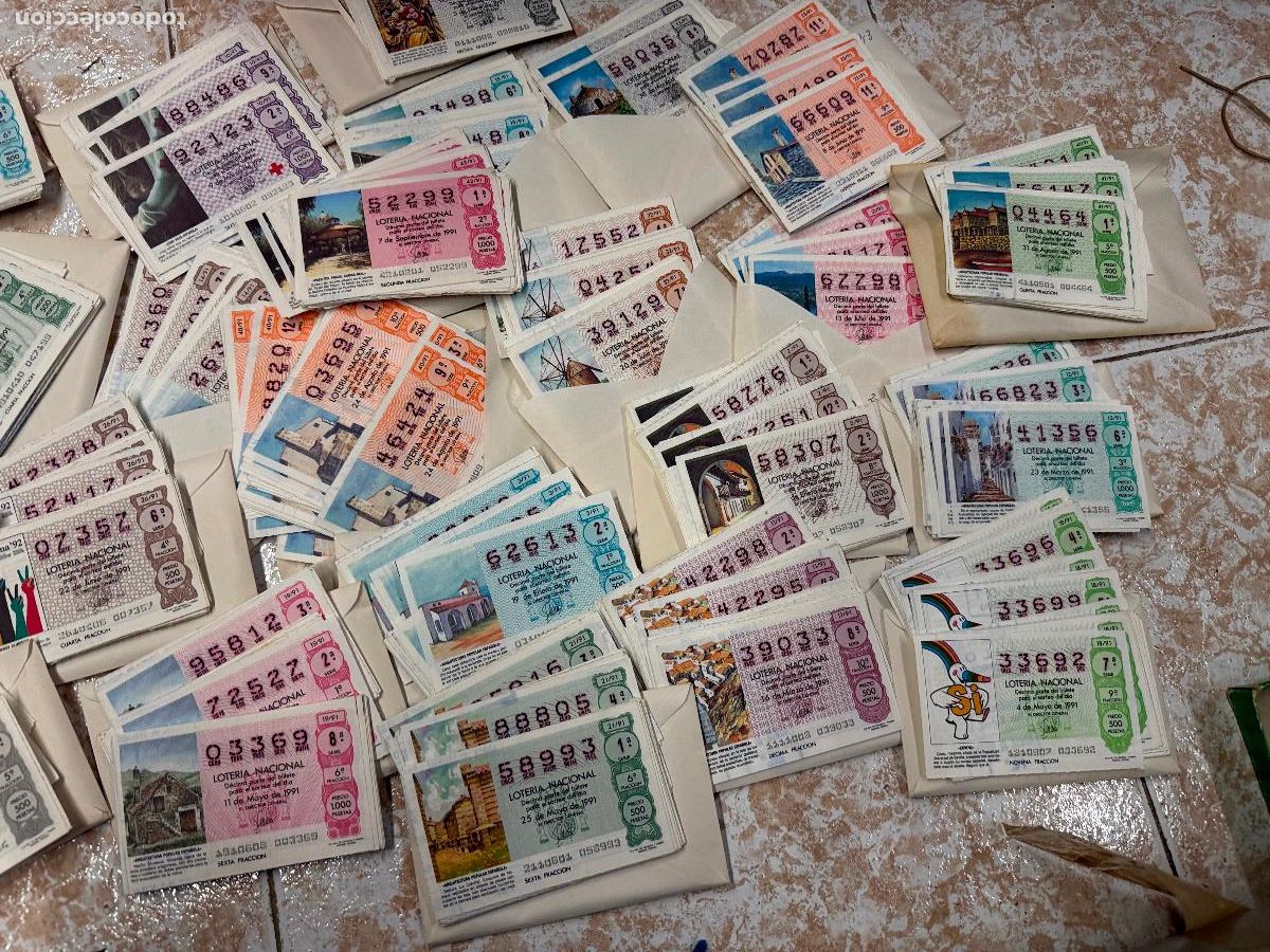 Loterie Nationale: Gran lote de mas de 1500 numeros, decimos o boletos de loteria