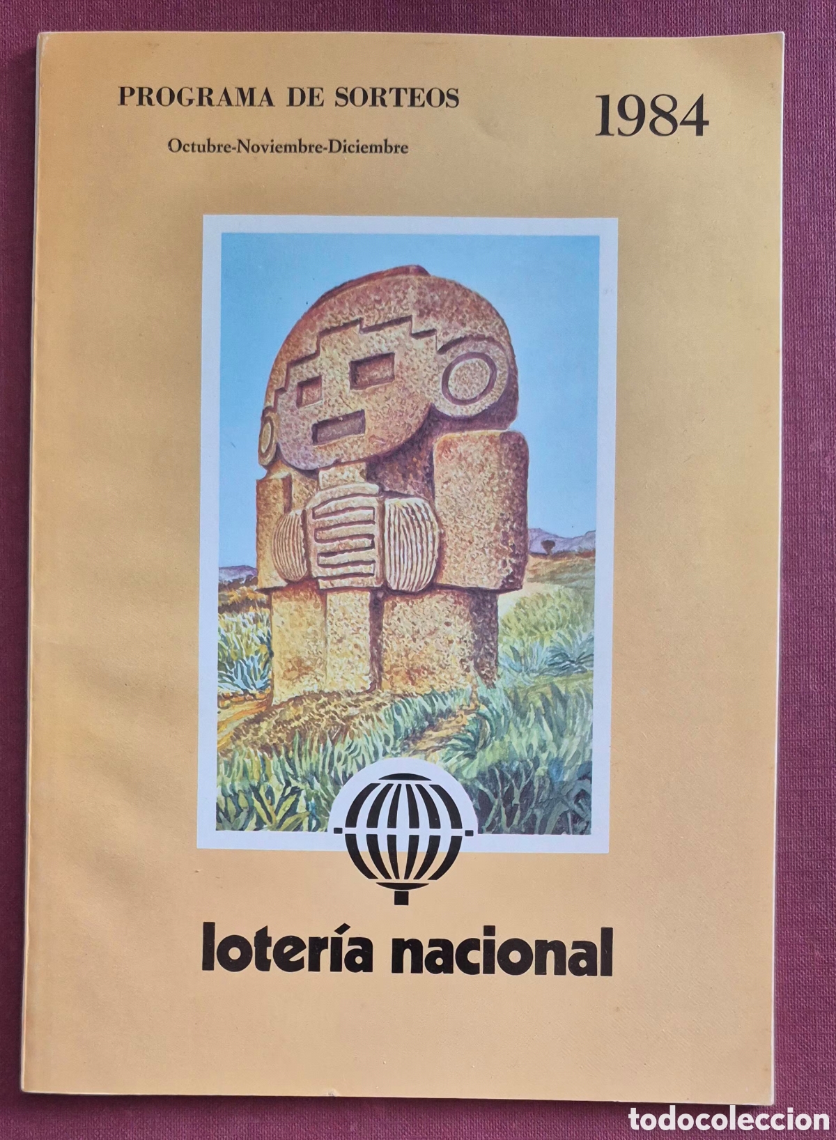 Loter&iacute;a Nacional: LOTERIA NACIONAL - PROGRAMA DE SORTEOS OCTUBRE, NOVIEMBRE, DICIEMBRE 1984