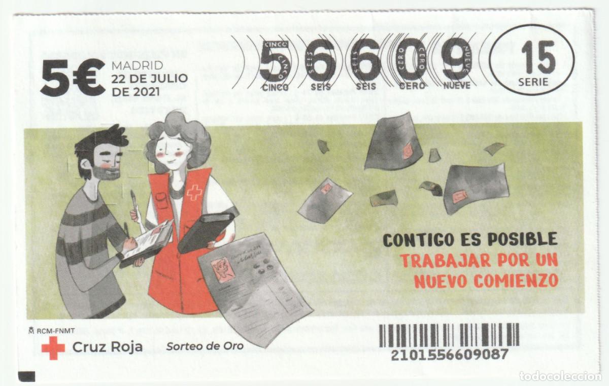 Loter&iacute;a Nacional: 2021 Sorteo de Oro Cruz Roja Espa&ntilde;ola. Madrid