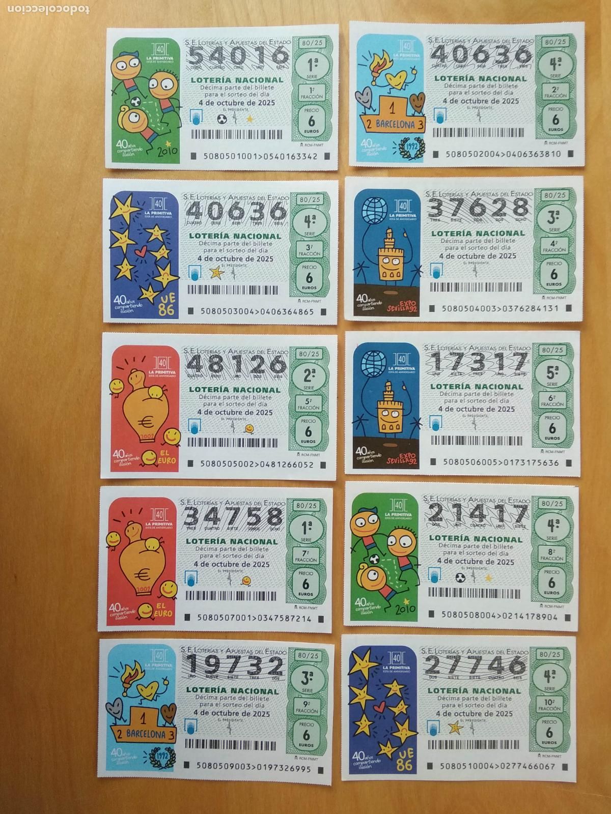 Loter&iacute;a Nacional: LOTER&Iacute;A NACIONAL A&Ntilde;O 2025 SORTEO N&deg; 80 ,10 DECIMOS