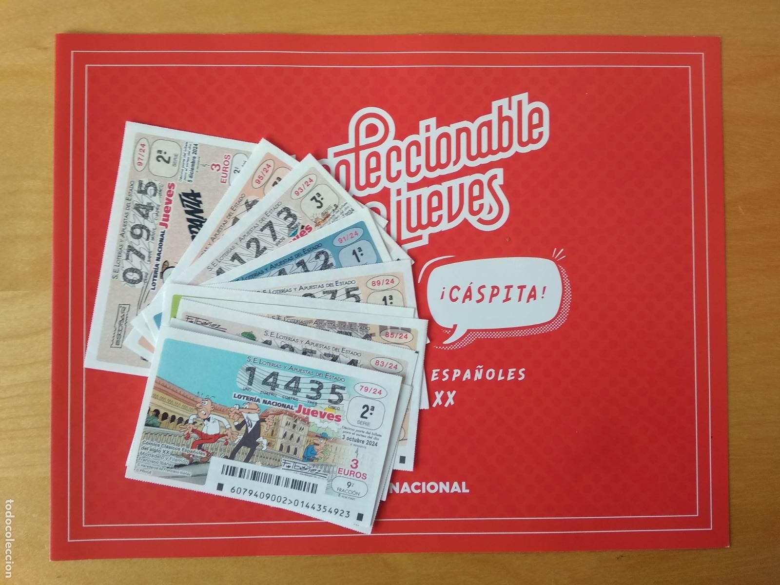 Loter&iacute;a Nacional: LOTERIA NACIONAL EL COLECCIONABLE DE LOS JUEVES COMPLETO COMICS CLASICOS ESPA&Ntilde;OLES SIGLO XX A&Ntilde;O 2024
