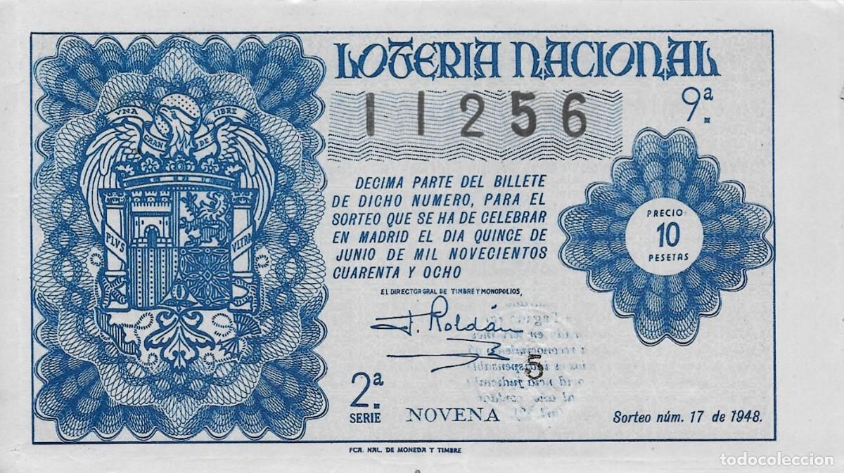 Loterie Nationale: LOTER&Iacute;A NACIONAL. SORTEO 17 DE 1948